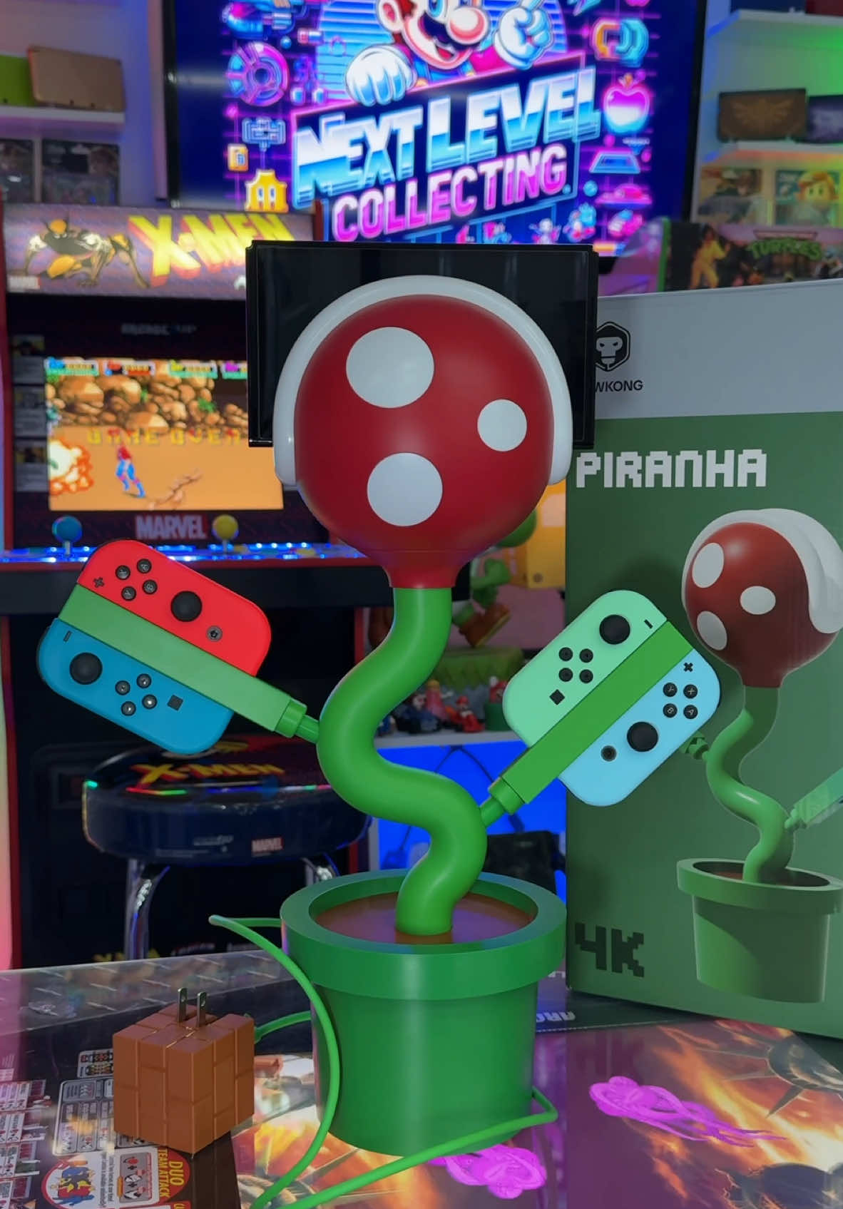Take your Switch gaming setup to the NEXT LEVEL with the @POWKONG PlantDock! 🌱✨ This Piranha Plant-inspired docking station is the perfect blend of form and function, adding a touch of character to your gaming space while keeping your console powered and connected. And my favorite part — you can charge up to six Joy-Cons at once! 🔋 Use code LEVELUP for 20% off at POWKONG’s site and bring this iconic piece to your setup today! 🎮 [Link in bio] . . . #POWKONG #Nintendo #NintendoSwitch #NintendoSwitchDock #NintendoSwitchAccessories #GamingSetup #GameSetup #GameRoom #GamingRoom #SwitchOnTheGo #PortableGaming #GameEverywhere #POWKONG #Mario #SuperMario #SuperMarioBros #SuperMarioSwitch #MarioBros  #MarioGames #PirahnaPlant #PeteyPiranha #NintendoSwitchOLED #NintendoSwitchOnline #NintendoSwitch2 #NintendoSwitchPro