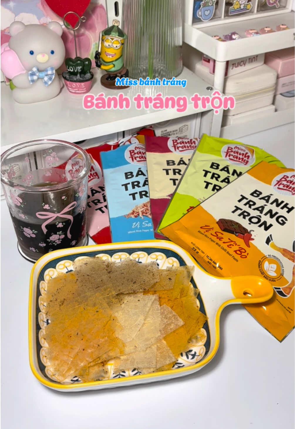 Ăn khuya bằng gói bánh tráng bốn ka thôi 🤤 #ănkhuya #mukbang #banhtrangtron #missbanhtrang #ănngon #xuhuong #viraltiktok #unboxwithpu 