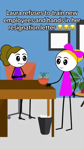 Laura refuses to train new employees and hands in her resignation letter 😂😂😂Audio source:@Laura #worklife #officelife #manager #officehumor #officehumor #corporatelife 
