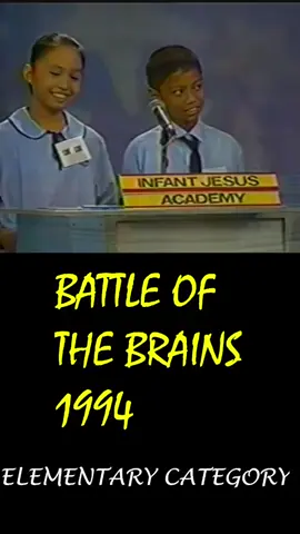 Battle of the Brain 1998 - Elementary Category