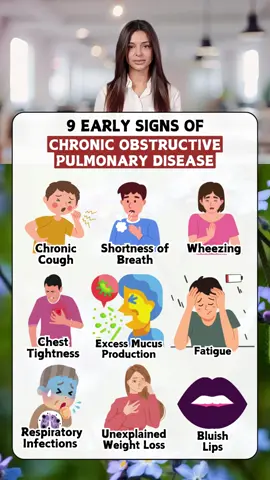 9 Early Signs of Chronic Obstructive Pulmonary Disease (COPD) #healthy #healthtips #lungs #chronicobstructivepulmonarydiseasecopd #copd #medicaleducation