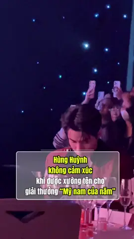 Hùng Huỳnh không cảm xúc khi được gọi tên ở hạng mục mỹ nam của năm #sapsao #sapsaonews #ngoisaocuanam #hunghuynh 