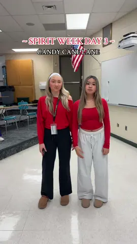 SPIRIT WEEK DAY 3!! WEAR RED AND WHITE❤️🤍 #fyp #foryou #spiritweek #highschool #seniors #sterlingheights 