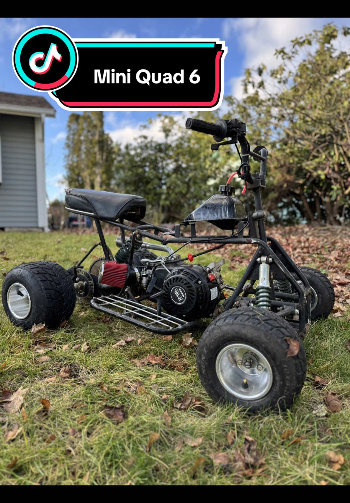 Replying to @BOBBYW262626 The mini quad is quite the little ripper. How fast is too fast on a project like this? #quad #4wheeler #gokart #willitrun 