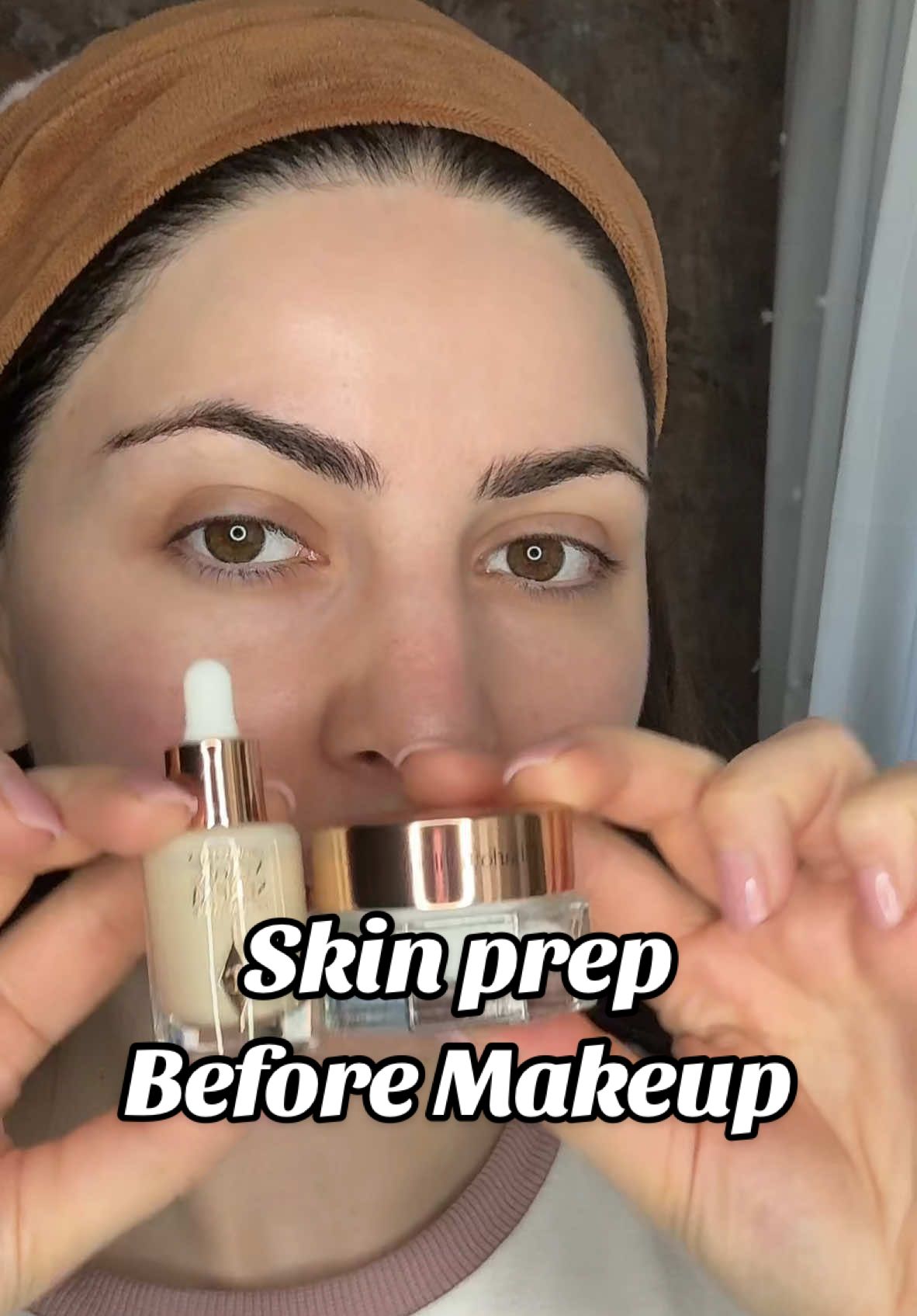 Prep skin before makeup with @Charlotte Tilbury #prepskinbeforemakeup #creatorsearchinsights #magicserum #magiccream #skincare #makeupset 