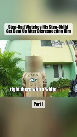 Step-dad watches his step-child get beat up after disrespecting him Part 1 #copsoftiktok #cops #police #policeofficer #policeoftiktok 