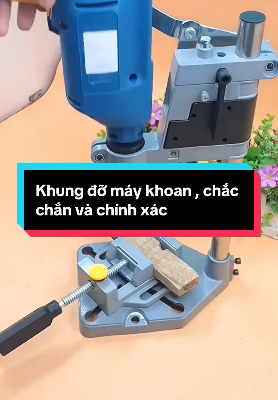 Khung đỡ cố định máy khoan , khung thép chắc chắn , gia công chính xác#khungdomaykhoan #giadomaykhoancamtay #cokhithongminh #viralvideo #xuhuong #khoancamtay 