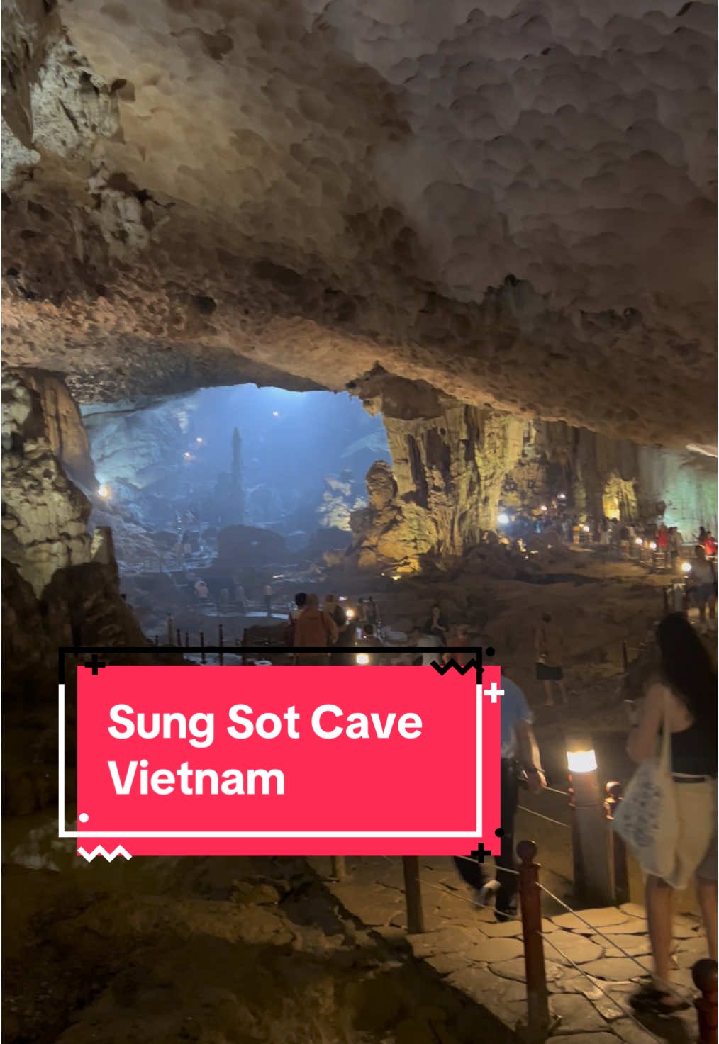 Sung Sot Cave in Ha Long Bay, Vietnam  . . . . . . . . #sungsotcave #wondersoftheworld #vietnam 