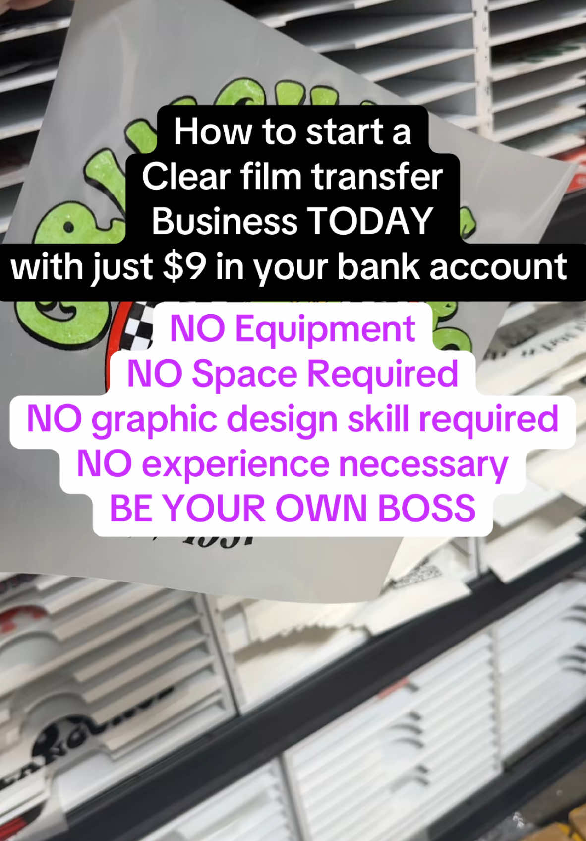 Have you seen those videos of people selling cute designs as a clear film transfers and wondered how do I do that?? In this video i give all the sauce and show you step by step how you can get started selling cute trendy designs as ready to press clear film dtf transfers. It really can be that easy! Comment or DM if you have any questions! #dtftransfers #clearfilmtransfers #tshirtbusiness #customs #designs 
