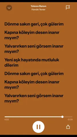Hande yener-Yalanın batsın #handeyener #yalanınbatsın #spotify #music #şarkı 