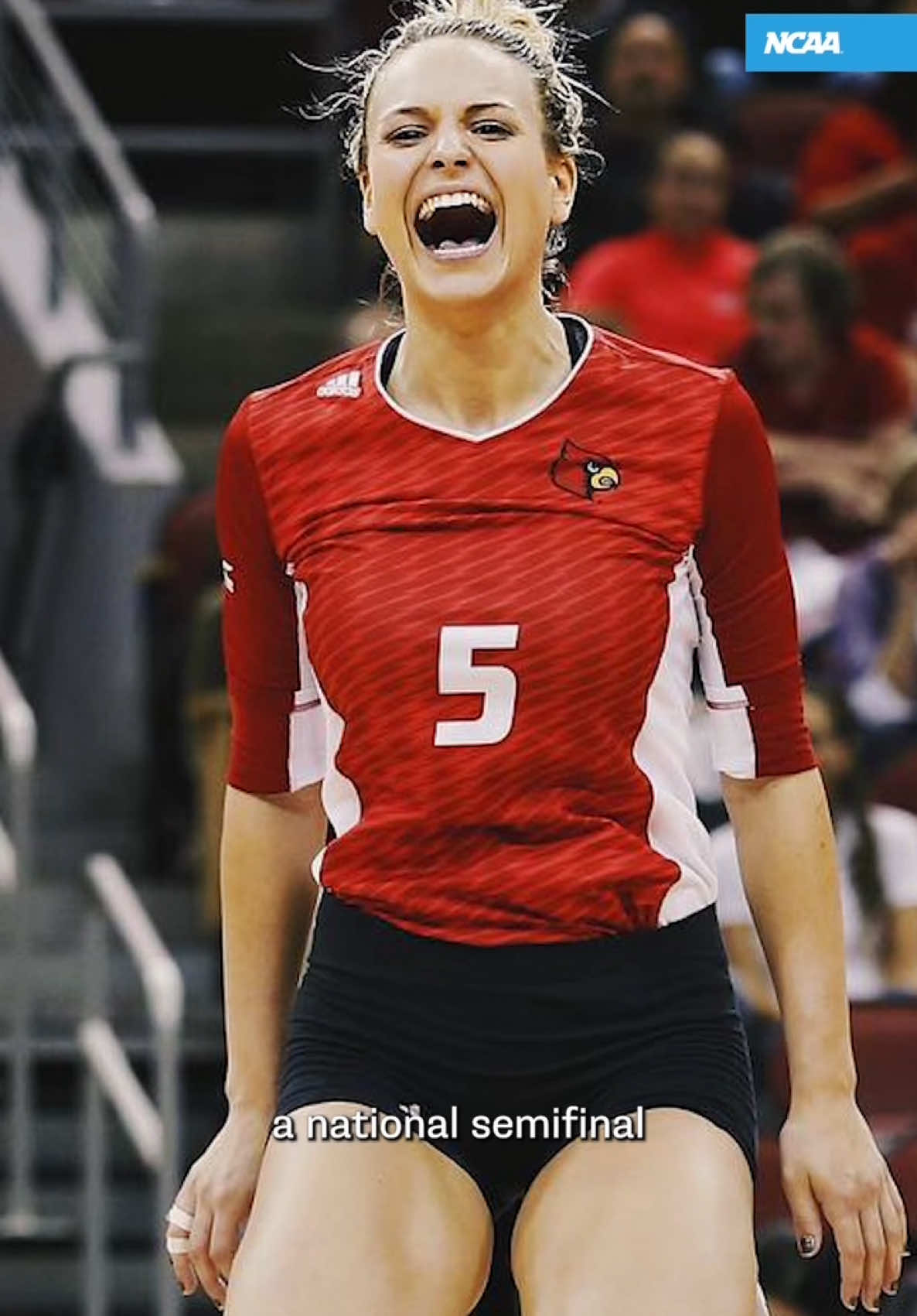 This year's @NCAA Volleyball championship is a special homecoming for former #LouisvilleVB player and @ESPN analyst #KatieGeorge! 🏐 #NCAAWVB 