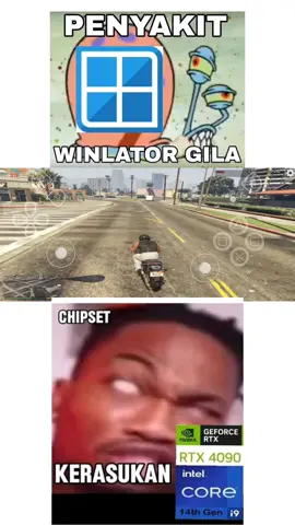 Era pc sudah berakhir😂 #winlator #penyakitwinlator #kerasukanchipset #gtav #meme #emulator #android #gta5online #5fps #fyp #xyzbca 