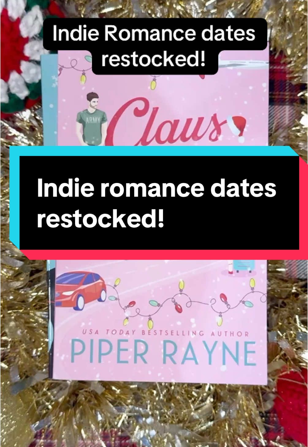 Some new books available for indie romance and indie fantasy dates! ❤️❤️ Claus and Effect @Piper Rayne 📚 Romance Author  Eating her Christmas Cookies and Good Elf gone wrong @AlinaJacobsWrites  Eggnog and Evergreen @Kat 🤍  Winter sky @Jenna Starly, Romance Author  #books #bookish #bookworm #booklover #bibliophile #BookTok  #booksta #bookrecs #bookhaul#bookpeople #booktok #bookshelf #readers #reading #bookstore #bookstack #bookbuying #tbr #bookstagram #indieauthor #SmallBusiness #TikTokShop 