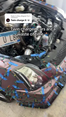 Replying to @Blue_Magnet 🐓 i would never twin charge a car. Maybe from factory they worked out the bugs but never will i tane that on myself 😂 #ctsv #caddidaddy #twincharged #turbo #supercharger #cartok #ctsv2 #ctsvcoupe 