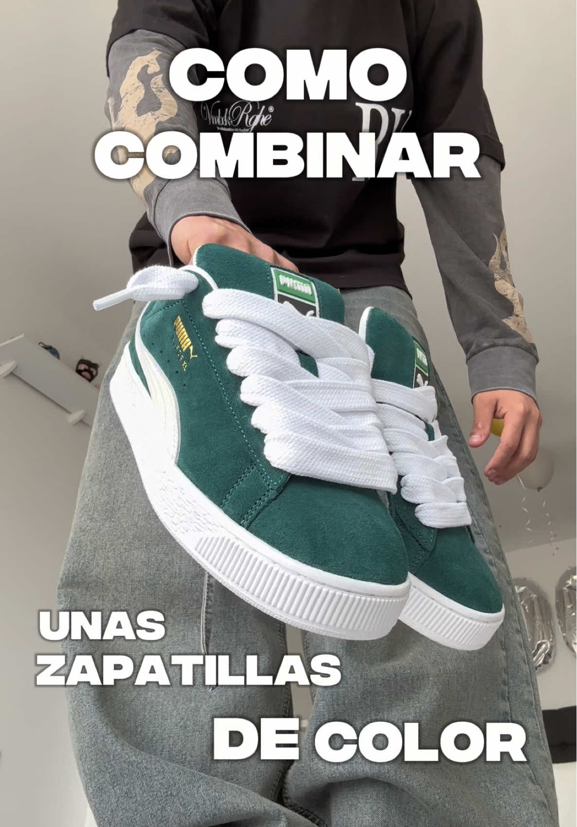 DERRAMA FLOW CON TUS ZAPATILLAS VERDES 🐸 #streetwear #estilo #sneakers #zapatillas #moda #fashiontiktok #outfit #outfitinspo #CapCut 