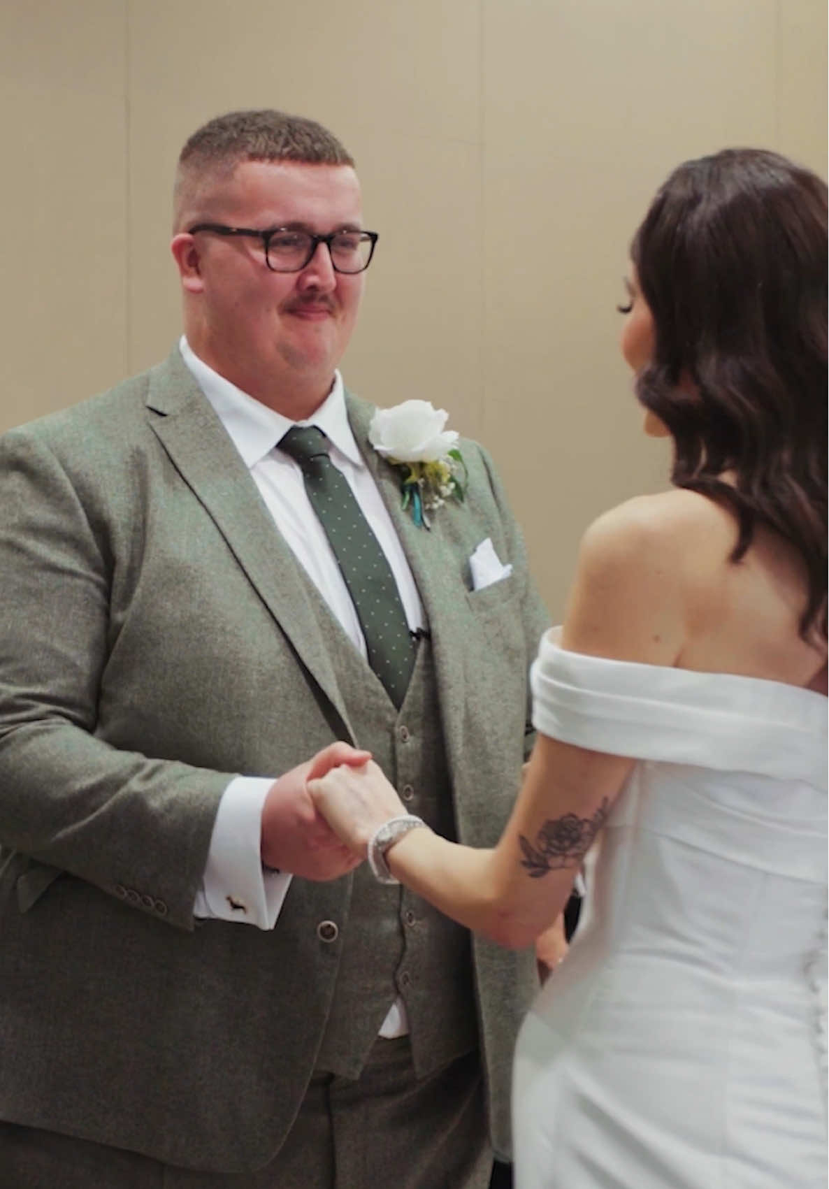 We got the wedding video back, and I wanted to share it with you all as I know that so many of you are invested in mine and Faye’s relationship and journey ❤️  I can’t believe its almost been a month since this day. The proudest day of my life 🥰 #fayeandmarshall #bigpapi #wedding #speech #fyp #Love #faye #vows #cancer 