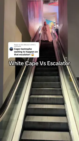 Replying to @One Minute in NYC are you brave enough to do LOTR cosplay and wear a wite cape down the escalator? 