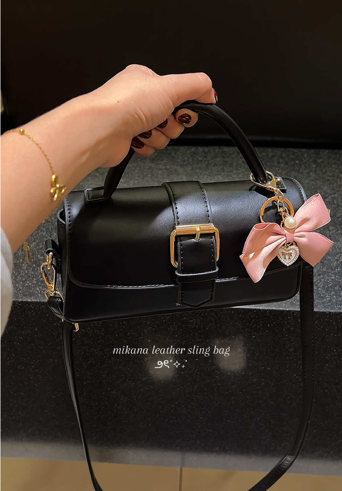 obsessed! 🖤🎀✨ #fyp #fypph #slingbag #handbag #mikana #mikanabag #blackbag #everydaybag #bagforwomen #bagcheck #pinaytiktok #pinoytiktok #budolfindsph #budoloftheday #tiktokph #tiktokfindsph #prettybag #classybag #elegantbag #richtita #richtitavibes #fyang #philippinestiktok #fypph #philippinestiktokers🇵🇭 #oldmoney #oldmoneyaesthetic