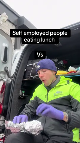 Employed people got it so easy  #funny #selfemployed #soletrader #lol #laugh #detailer #myownboss #yourownboss #employed #paye #hr #workmemes #workrelated #lunchtime #mukbang #eating 