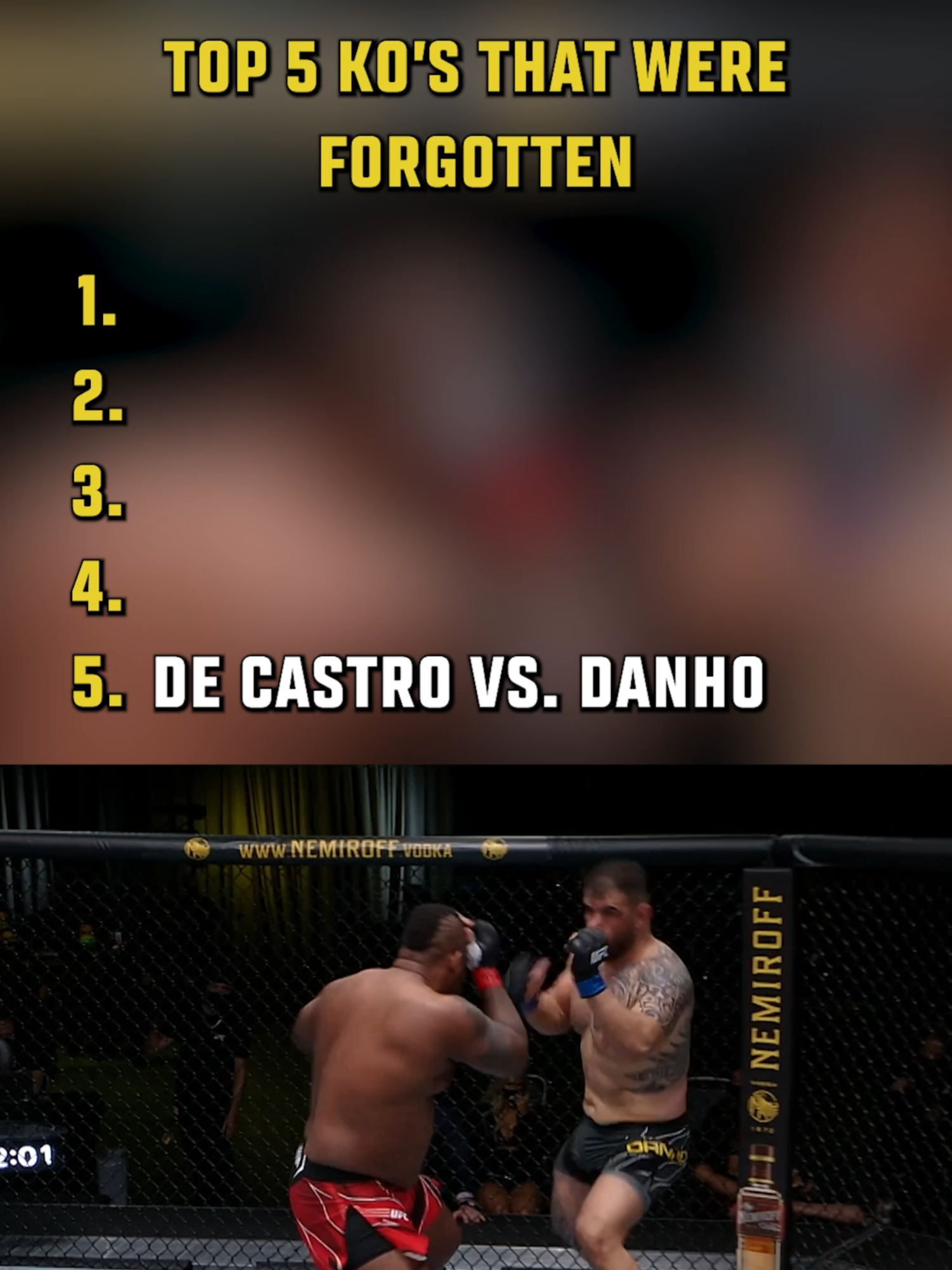 Top 5 KO's That Were Forgotten 💥 #UFC #mma