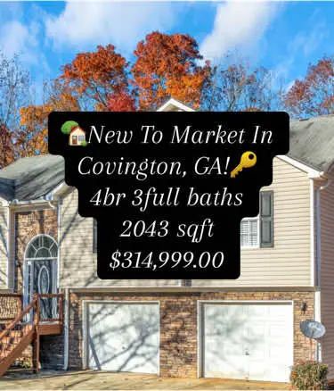 ✨ Welcome to this gorgeous split-level home featuring a stunning vinyl and stone front! ✨ With modern updates throughout, it boasts a spacious 2-car garage and a versatile layout for family living. Enjoy stylish fixtures, stainless steel appliances, luxurious LVP flooring, and brand-new carpet. The kitchen shines with granite countertops and a cozy eat-in area, while the formal dining room has elegant tray ceilings. Relax in the vaulted living room with a fireplace and deck access. Upstairs, find generous bedrooms and a luxurious master suite with a spa-like bath. The lower level offers a large versatile bedroom and a full bath. This beautifully updated home is perfect for gatherings and everyday life! Don’t miss out—schedule your showing today! 🏡💖 Asking Price $314,999.00 4 Bedrooms ~ 3 Baths ~ 2043 sqft  📍Location  Covington,GA Exclusively Listed By: Aormeese”MeeMee” Jenkins Broker/Realtor/SRS/RENE JMaxx Properties, llc ☎️404-829-2729 💻www.JMaxxProperties.com E: info@jmaxxproperties.com @jmaxxproperties Home renovation: @bowrenovationservices  Carpet: Royalty Carpets 📸 Greg Collier Action Sports & News #covingtonga #HomeSweetHome #ForSale #RealEstate #realestate #realtor #realestateagent #Home #property #investment #forsale #realtorlife #househunting #servingothers