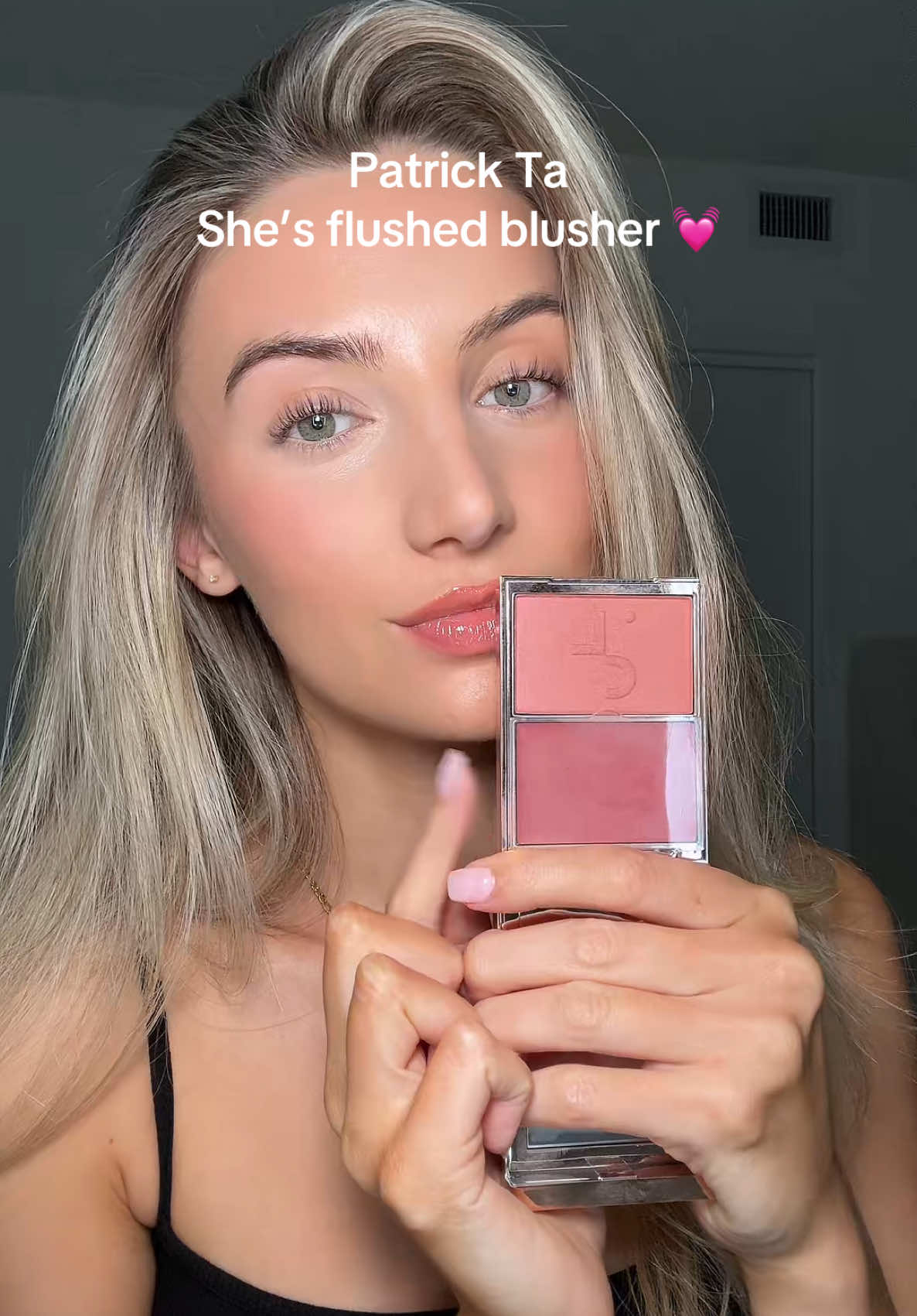 Its giving flushed ✨   #patricktabeauty #grwm #patricktablush #creatorsearchinsights @Patrick Ta Beauty 