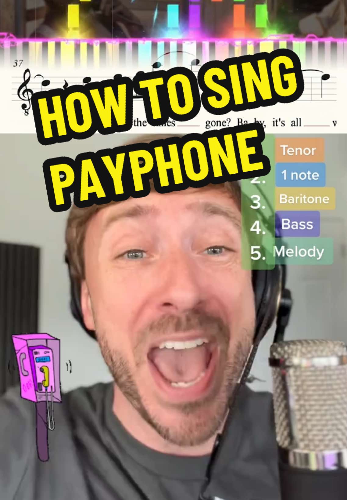 What Happens When Payphone (Maroon 5) Goes A Cappella? #howtosing #harmonybuilding #fypsounds #acapella #maroon5 #payphone
