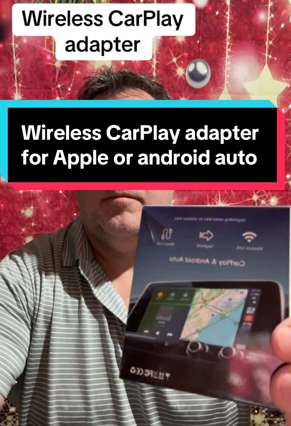 Wireless CarPlay adapter for Apple or android auto with USB and USB-C plug.#apple #androidauto #androidautowireless #applecarplay 