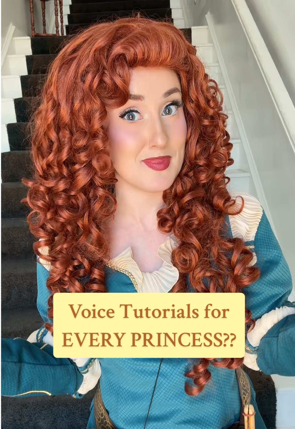 the people have spoken #voiceimpressions #merida #disneyprincessvoices #disneyimpressions #disneyprincess #partyprincess #disneyprincessmakeup