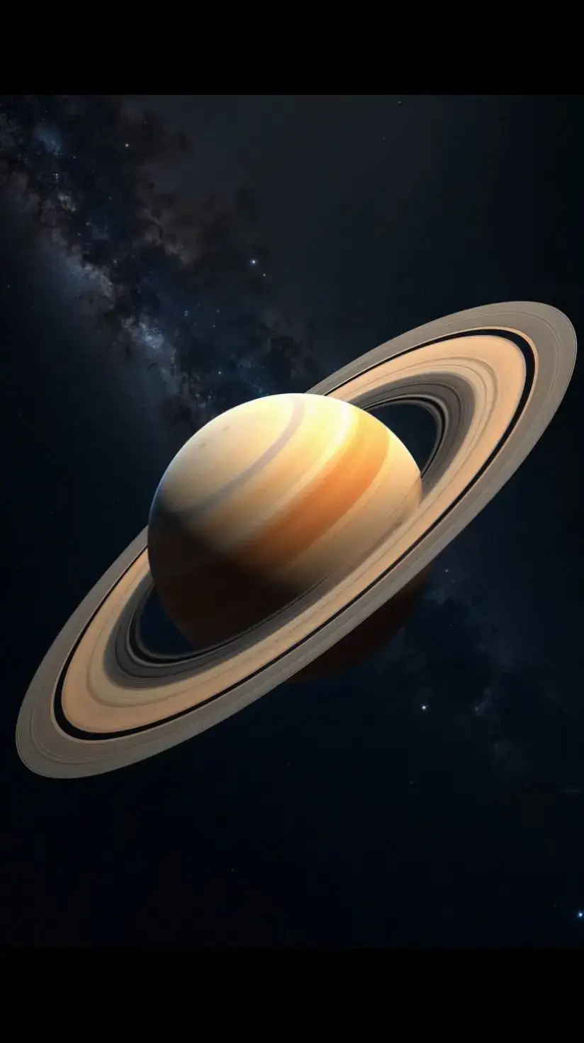 هذا هو شكل كوكب زحل من مسافة قريبة التقطت الصورة من مركبة كاسيني الفضائية عندما حلقت قرب الكوكب هذا الشكل السداسي اعلى الكوكب هو في الحقيقة عاصفة كبيرة بحجم كوكب الأرض #تلسكوب _العراق🇮🇶 #الجزائر🇩🇿 