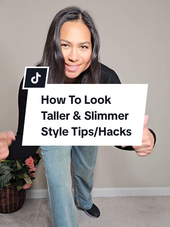 How to Look Taller and Slimmer. Here are some style tips: 1. Monochromatic Outfits Wear a single color or shades of the same color from head to toe. This avoids visual breaks and elongates your silhouette. Examples: A navy blouse with navy trousers, or a beige top with beige trousers. 2. Similar Tones for Top and Bottom Choose top and bottom pieces in similar tones (e.g., light beige trousers with an ivory top). Avoid pairing dark and light colors together, such as black pants with a white shirt. 3. Shoes That Match Your Outfit Match your footwear to your pants or skirt to create a seamless line. For example, wear beige shoes with beige trousers or nude shoes with a dress. 4. Long Outer Layers Opt for long cardigans, blazers, or coats in the same tone as your outfit to add length. 5. Avoid High-Contrast Accessories Choose belts, bags, and scarves in tones that blend with your outfit. Avoid starkly contrasting belts, as they can cut your body into segments. #style #styletips #coat #denimjeans #knitwear #sweater #longcoat #styletip #fashiontiktok #fashiontips 