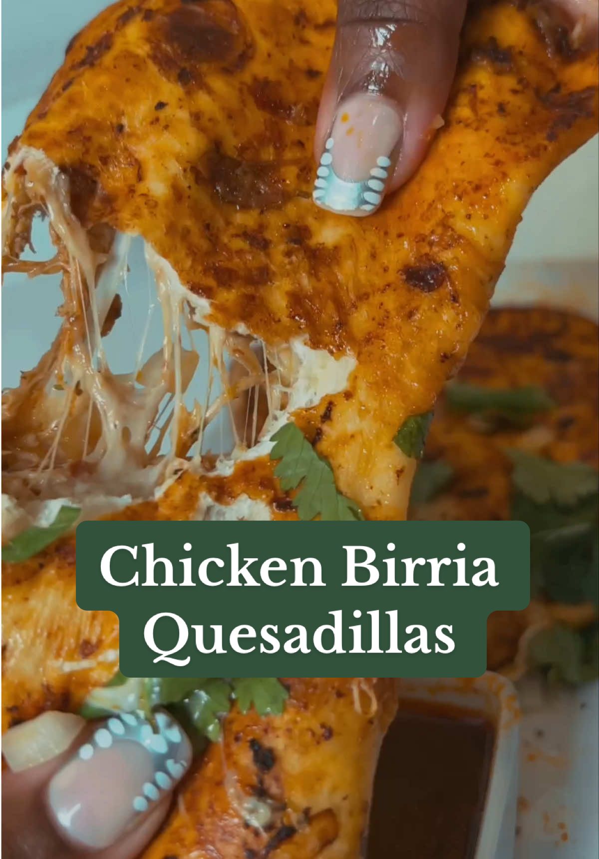 Lets make Chicken Birria Quesadillas! #birria #quesadilla #quesabirria #dinnerrecipe #DinnerIdeas #dinnerinspo #foodtiktok #foodietok #foodiesoftiktok 