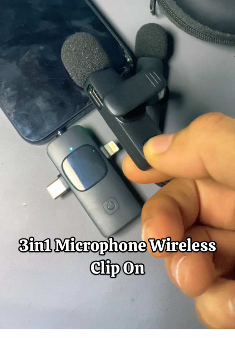 mic wireless clip on 3in1 #micwireless #micwirelesscliponkontenkreator #micclipon #micwirelesstermurah #microphone #microphonewireless #mickontenkreator 