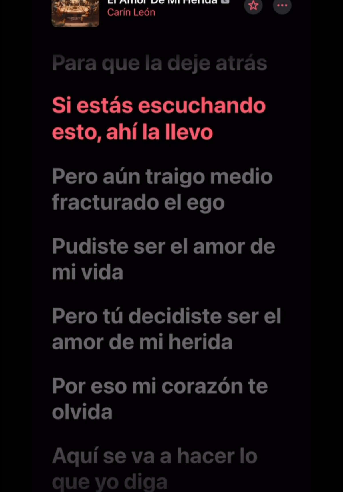El amor de mi herida - Carin Leon #carinleon #elamordemiherida #letras #rolitasparaestados #paradedicar #regionalmexicano 