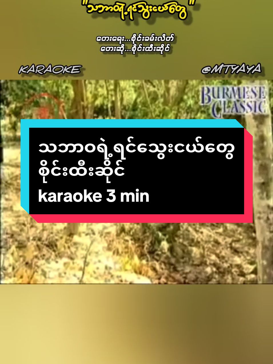 Replying to @khingzin824 #သဘာဝရဲ့ရင်သွေးငယ်တွေ #စိုင်းထီးဆိုင် #ကာရာအိုကေ #ဆိုကြမယ် #thankb4youdo #thankyoumyanmar #tiktokmyanmar2024 #tiktokuni 