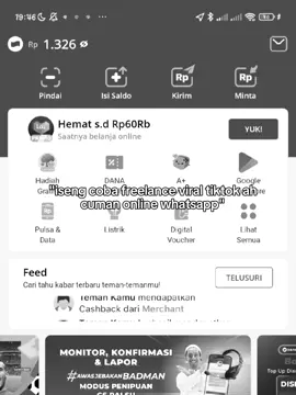 nyesel bangett baru join freelance nya plsss 😭😭 #freelance #kerjadirumah #bisnisonline #saluranwa #viraltiktok #kerjaonline #fypp 