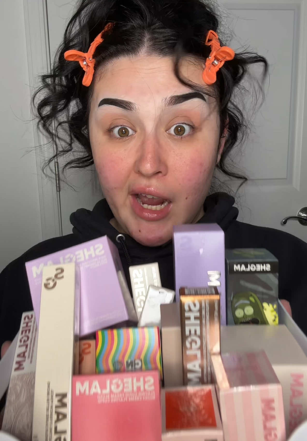 FIRST TIME FULL FACE OF @SHEGLAM 😳 #makeup #makeuptutorial #fullface #SHEGLAM #sheglamhaul #fullfaceofsheglam #sheglamhonestreviews #beauty 