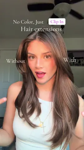 Add highlights with Clip In Extensions @Endaring Hair 😻#howtoputclipinextensions #howtoclipinextensions #invisiableclipins #hairextensionsbeforeandafter #18inchextensions #balayageextensions #endaringhair 