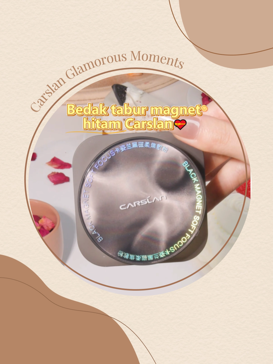 Bedak tabur magnet hitam peningkatan baharu 2.0 Cepat dapatkannya sekarang! #carslan #carslancosmetics #carslanmalaysia #BeautyTok #basemakeup #loosepowder #settingpowder