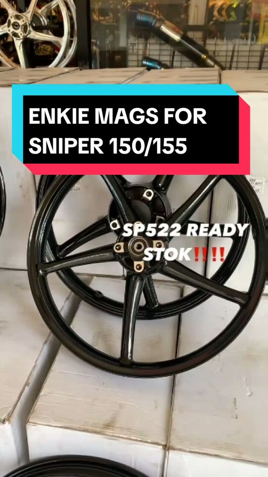 Only ₱3,550.00 - 3,899.00 for ENKEI 522 MAGS for Yamaha Sniper150 Sniper155 - 1.4*1.6-17S Front 4 Holes Rear 5 Holes Disc Brake! Don't miss out! Tap the link below#enkiemags #enkiemags5spokes #enkie #5spokemags #mags #snipermags #motorcyclemags #522mags #motorcycleaccessories #motopasion #motoparts #fypppppppppppppppppppppppp #fyo #f #fypage #foryour #foryoupage #foryou #fyp 