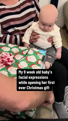 I made a typo my baby just turned 10 weeks!! #babychristmas #firstchristmas #baby #funny #funnybaby #christmas #babyfirstchristmas 