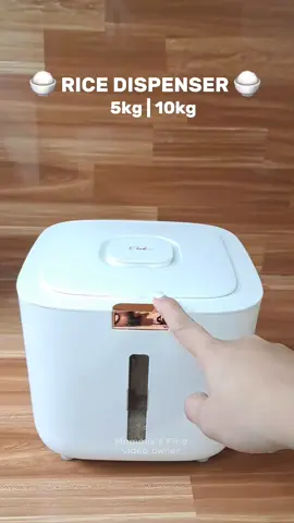 Minimalist rice dispenser lakas ng dating sa kusina ang ganda pa gamitin dahil space saver #minimalistricedispenser #aestheticricedispenser #ricedispenser #5kgricedispenser 