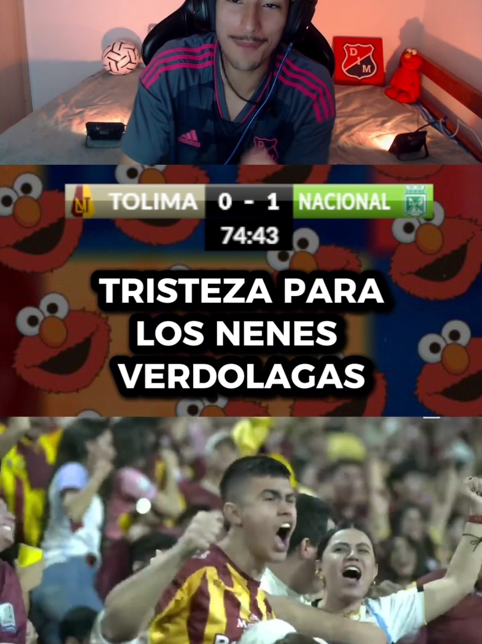 Lloran los nenes verdolagas #paratii #futbol #medellin #futbolcolombiano🇨🇴 #nacional #fyp #fpc #atleticonacional #tolima #futbolcolombiano #fut #fútbol 