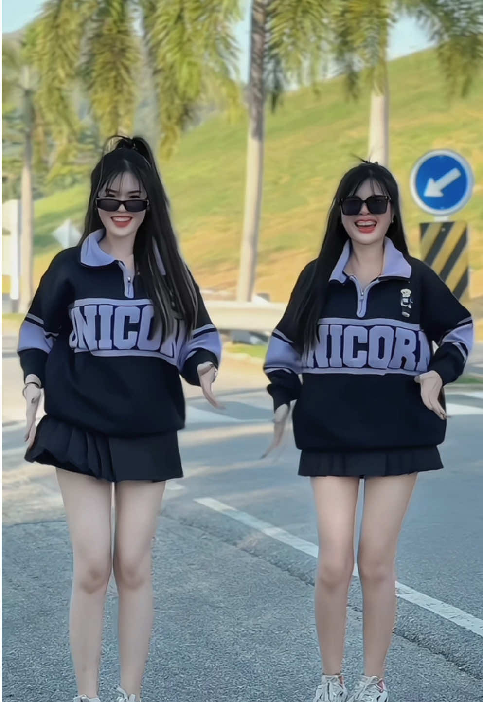 แฝดแม่อังค์มาแน้วว 💜😻🖤#ไอเดียแต่งตัว #แต่งตัวคู่เพื่อน #เสื้อผ้าแฟชั่น 