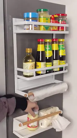✨Magnetic refrigerator storage rack, very convenient without installation🥰 #tiktokshopblackfriday #homeimprovement #organizedhome #homeorganization #savespace #homefinds #organizedhome #storagehacks #shelves #organizingtiktok #storagesolutions #storageideas #shopicons