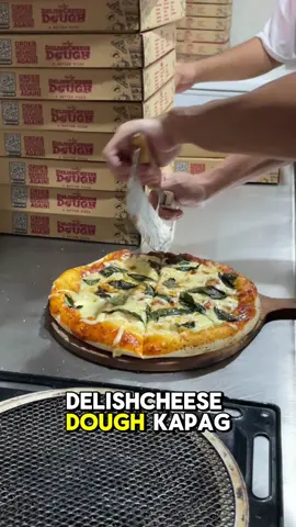 Treat your friends and family with Delishcheese Dough🍕 Disclaimer: The pizza on video has mozzarella add-ons. Thank you   #delishcheesedough #ABETTERPIZZA #fyp #pizzalover #pizzatime #amusthave #fypシ #fypシ゚viral #trendingvideo 