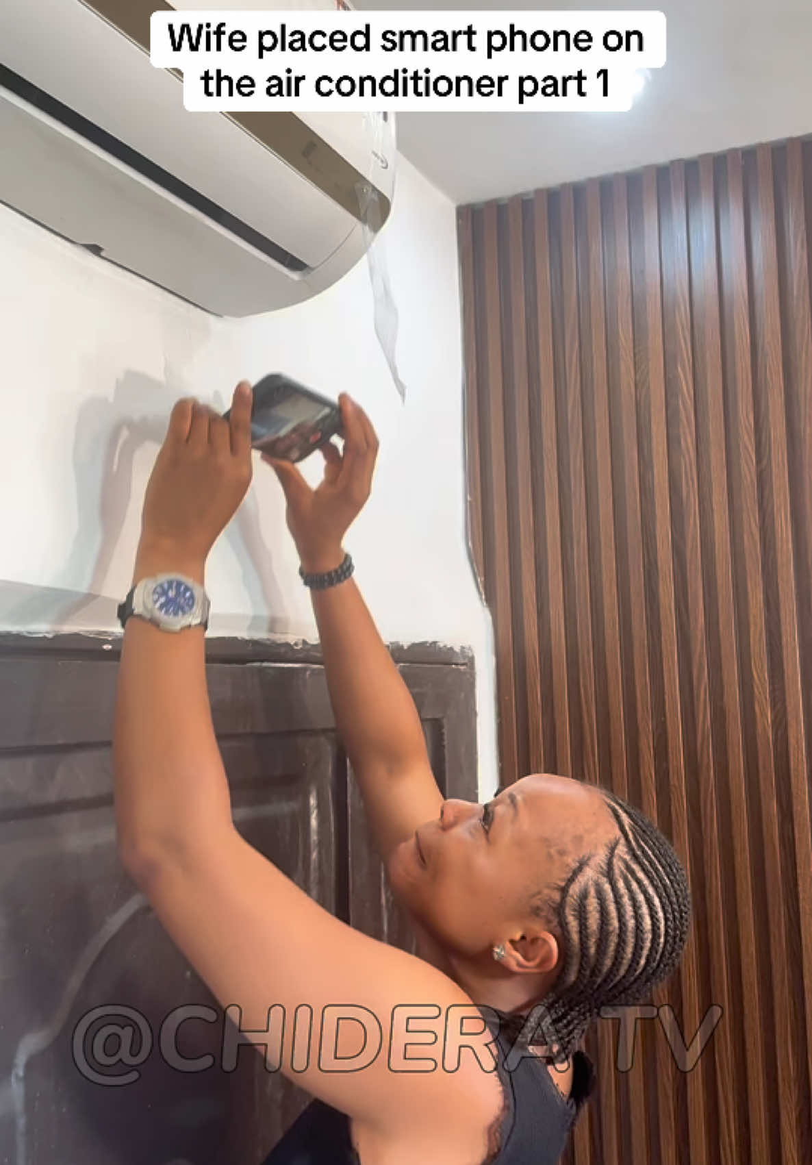 Wife placed smart phone on the air conditioner part 1 #viral #foryou #football #fyp #trending #fy 