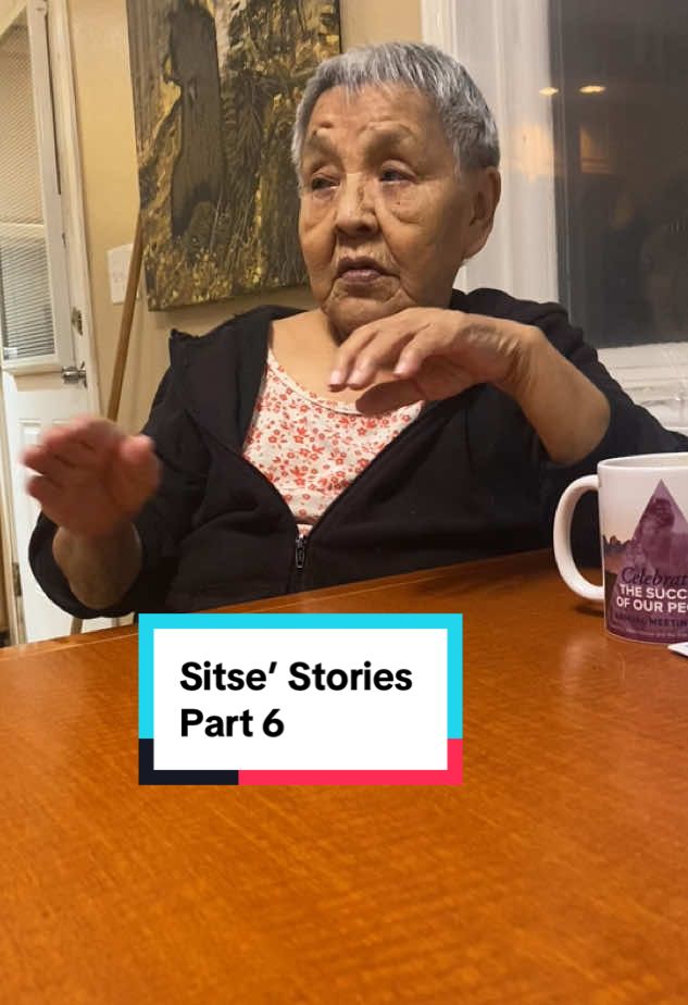 Sitse’ (my grandma in Deg Xinag Athabascan) talks about medicine men/women, the importance of respecting Elders and helping also. #akwildrosebeadwork #AK #Alaska #fyp #indigenous #IndigenousTikTok #grandmastories #athabascan #village #rurallife #grandma #yukon #foryourpage #elder #stories 