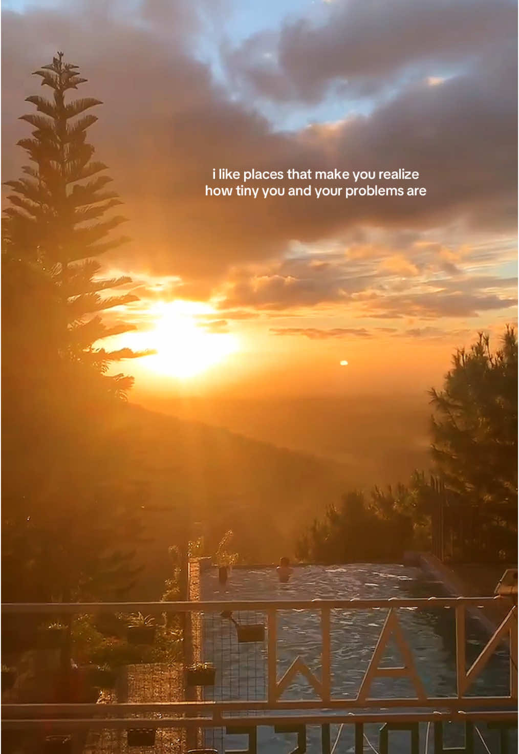 A beautiful sunset 🌅#sunset #mountain #nature #hike #camping #campsite #infinitypool #campingtent #vacation #travel #staycation #fyp