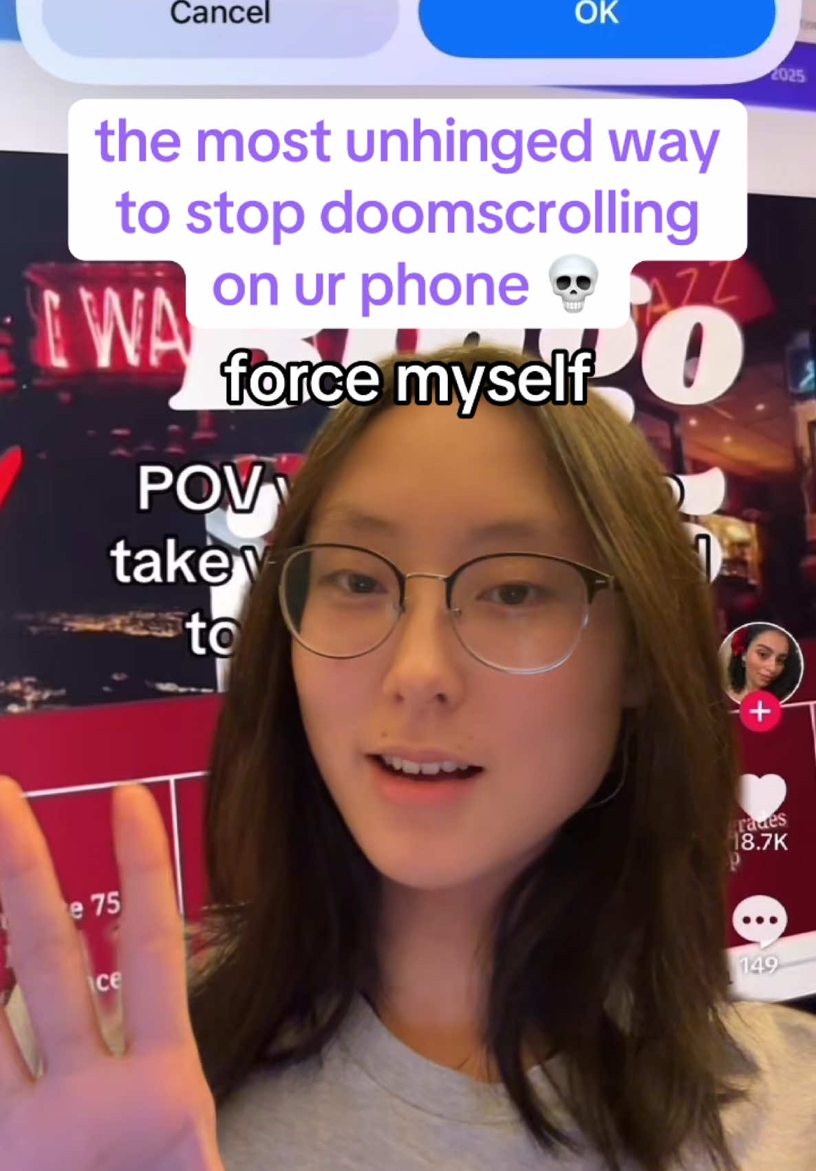 Heres a weird iphone shortcuts trick to stop doomscrolling on ur phone (ironically filmed at 1am)